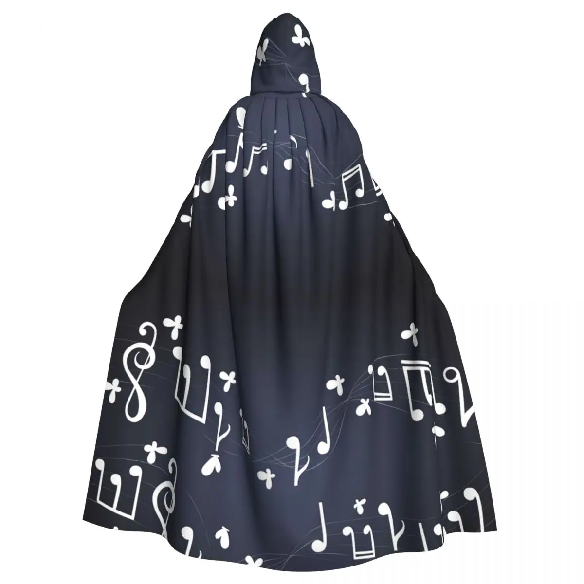 Pentagrams With Musical Notes Butterflies Hooded Cloak Polyester Unisex Witch Cape Costume Accessory
Pentagrams With Musical Notes Butterflies Hooded Cloak Polyester Unisex Witch Cape Costume Accessory