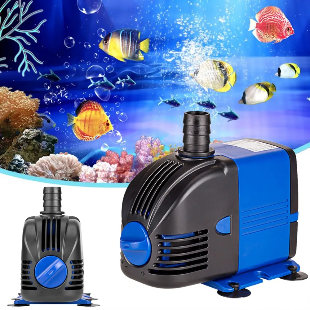 

3W/6W/15W/25W/35W/50W/60W 500-3500L/H Ultra-Quiet Submersible Water Pump Filter Fish Pond Fountain Aquarium Tank High-lift