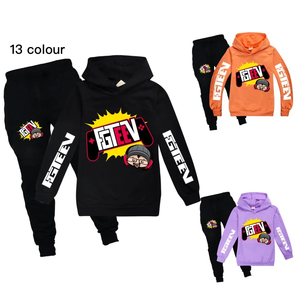 Children Clothing Set Fall Kids Hooded Set Fgteev Boys Casual Sports Pants 2pcs Cartoon Hoodies For Teens Fashion Suit Tracksuit
Children Clothing Set Fall Kids Hooded Set Fgteev Boys Casual Sports Pants 2pcs Cartoon Hoodies For Teens Fashion Suit Tracksuit