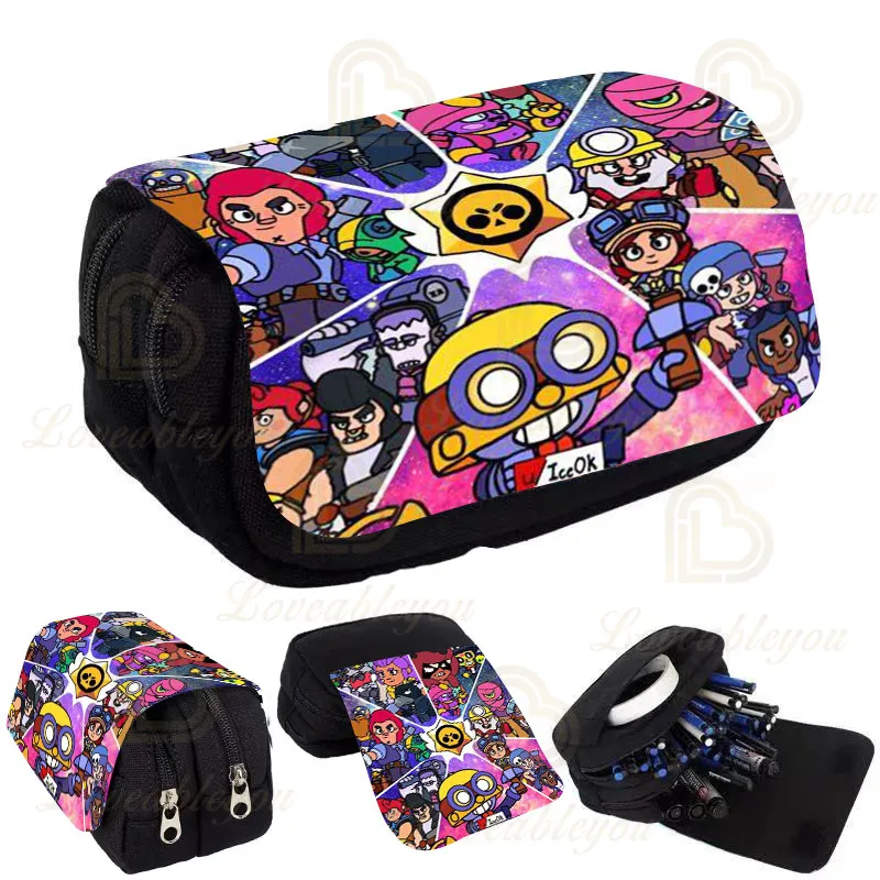 Kids Pencil Box Shoot Stars Print Pencil Case Game Canvas Stretch Double Layer Large Capacity Cute School Stationery
Kids Pencil Box Shoot Stars Print Pencil Case Game Canvas Stretch Double Layer Large Capacity Cute School Stationery