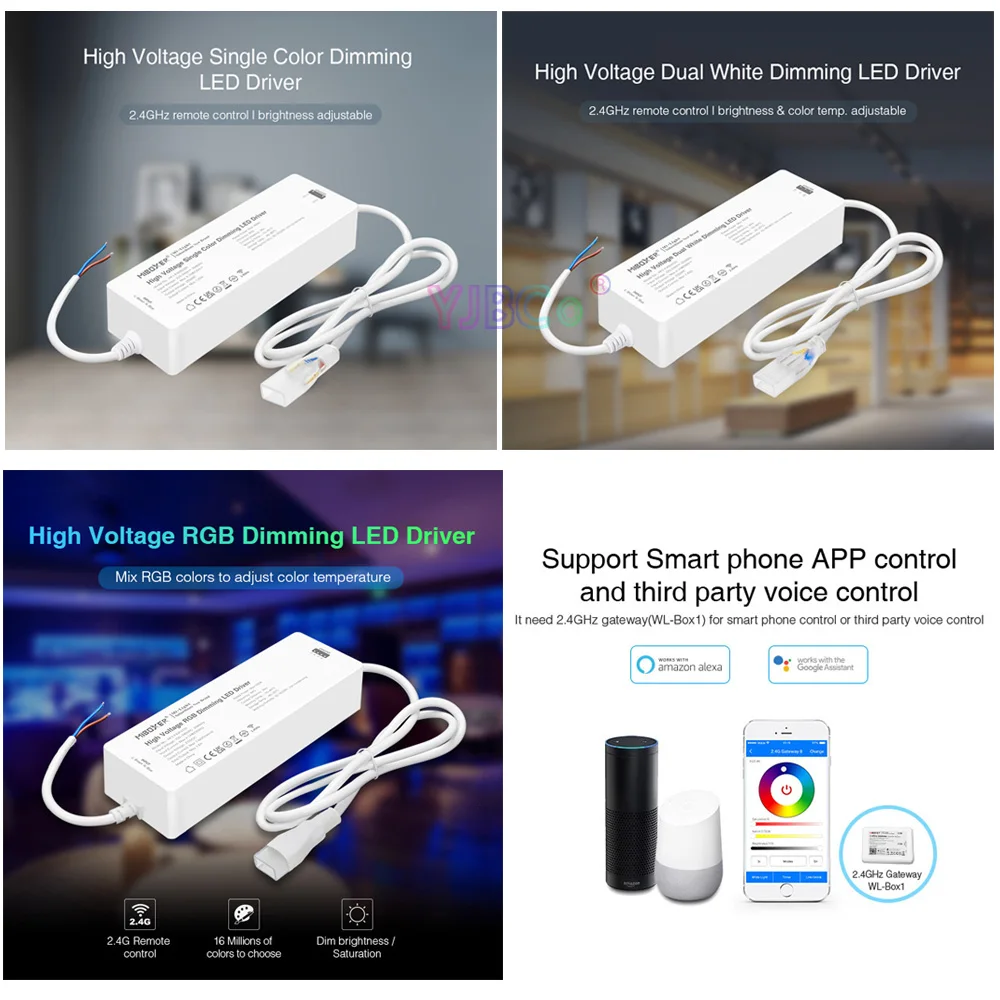 Светодиодный драйвер Miboxer, 220 В, 400 Вт, высокое напряжение, регулировка яркости, Одноцветный/двойной белый/RGB источник питания, 2,4 ГГц, дистанционное управление через приложение для смартфона
Светодиодный драйвер Miboxer, 220 В, 400 Вт, высокое напряжение, регулировка яркости, Одноцветный/двойной белый/RGB источник питания, 2,4 ГГц, дистанционное управление через приложение для смартфона