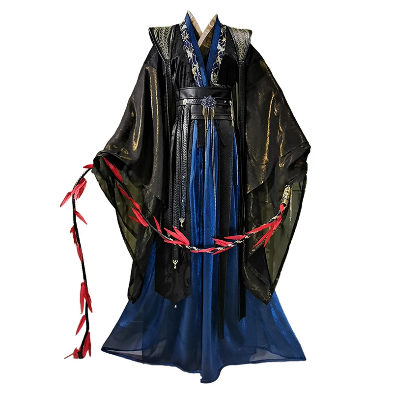 Chinese Anime Tian Guan Ci Fu He Xuan Cosplay Erha Mo Ran Costume Men Adults Black Hanfu Full Set Halloween Fancy Party Outfits
Chinese Anime Tian Guan Ci Fu He Xuan Cosplay Erha Mo Ran Costume Men Adults Black Hanfu Full Set Halloween Fancy Party Outfits