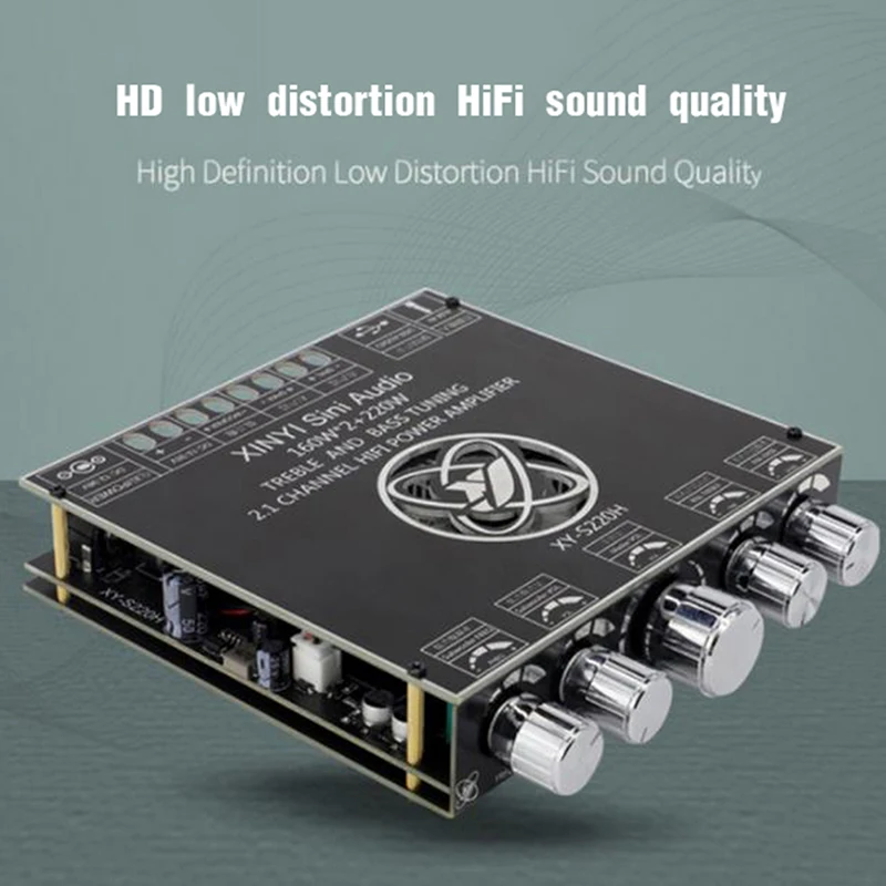 TDA7498e Модуль платы усилителя мощности с Bluetooth, сабвуфер с высоким и низким басом 160WX2 + 220 Вт
TDA7498e Модуль платы усилителя мощности с Bluetooth, сабвуфер с высоким и низким басом 160WX2 + 220 Вт