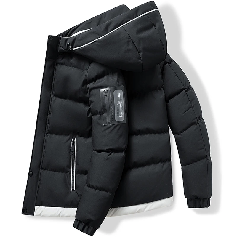 Padded Jacket Men Winter 2023 New Hip Hop Fleece Warm Thick Short Outwear Casual Brand Classic High-Quality Hooded Jacket Trend
Padded Jacket Men Winter 2023 New Hip Hop Fleece Warm Thick Short Outwear Casual Brand Classic High-Quality Hooded Jacket Trend
