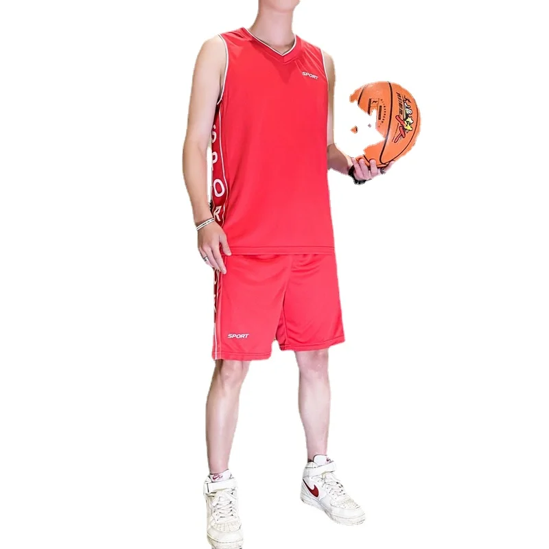 Summer Men's Ice Silk Set Quick Drying Round Neck Sleeveless Tank Top+Shorts Two Piece Youth Sports Training Basketball Jersey
Summer Men's Ice Silk Set Quick Drying Round Neck Sleeveless Tank Top+Shorts Two Piece Youth Sports Training Basketball Jersey