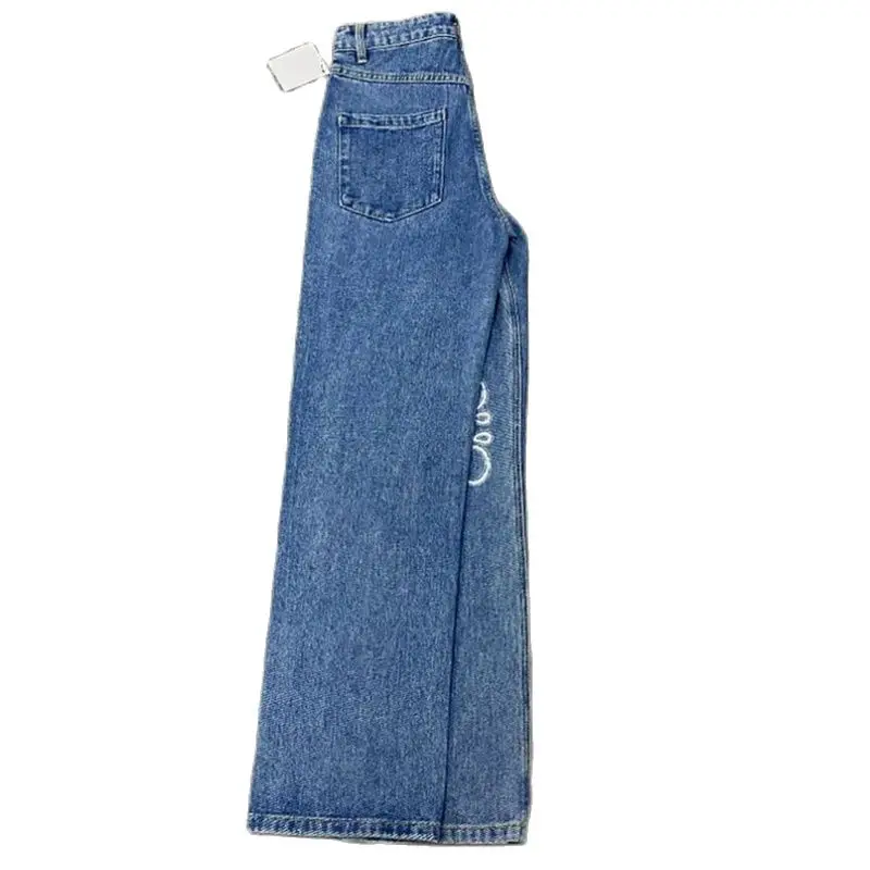 2023 New Casual Classic Embroidery Hollow Out Logo Straight Leg Jeans Women's High Waist Loose Wide Leg Casual Pants
2023 New Casual Classic Embroidery Hollow Out Logo Straight Leg Jeans Women's High Waist Loose Wide Leg Casual Pants