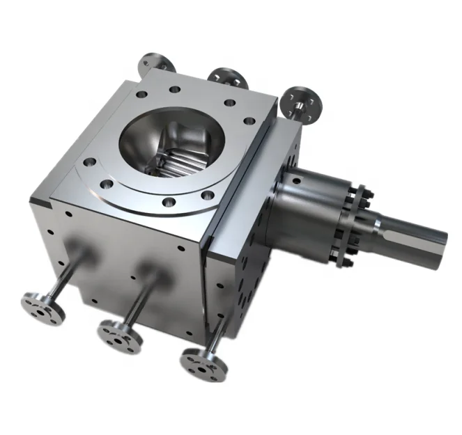 Booster gear pump for pressure increase in chemical pipelines 
Booster gear pump for pressure increase in chemical pipelines