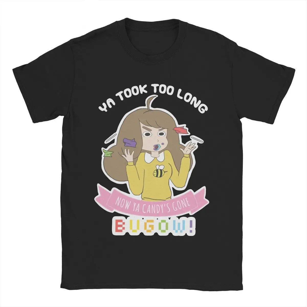 Bugow Bee And Puppycat T Shirt Men's Cotton Vintage T-Shirt Round Neck Tees Short Sleeve Clothes Summer
Bugow Bee And Puppycat T Shirt Men's Cotton Vintage T-Shirt Round Neck Tees Short Sleeve Clothes Summer
