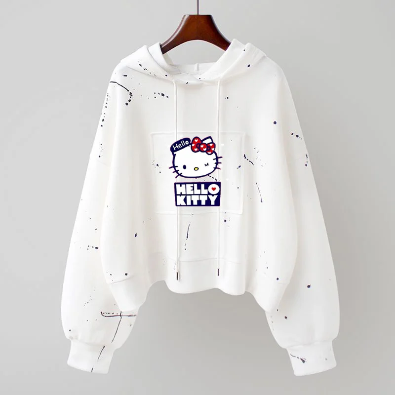 Новинка кавайная толстовка с капюшоном Hello Kitty Sanrio с длинными рукавами женский короткий свободный осенний Модный пуловер с принтом 2023 топ в подарок
Новинка кавайная толстовка с капюшоном Hello Kitty Sanrio с длинными рукавами женский короткий свободный осенний Модный пуловер с принтом 2023 топ в подарок