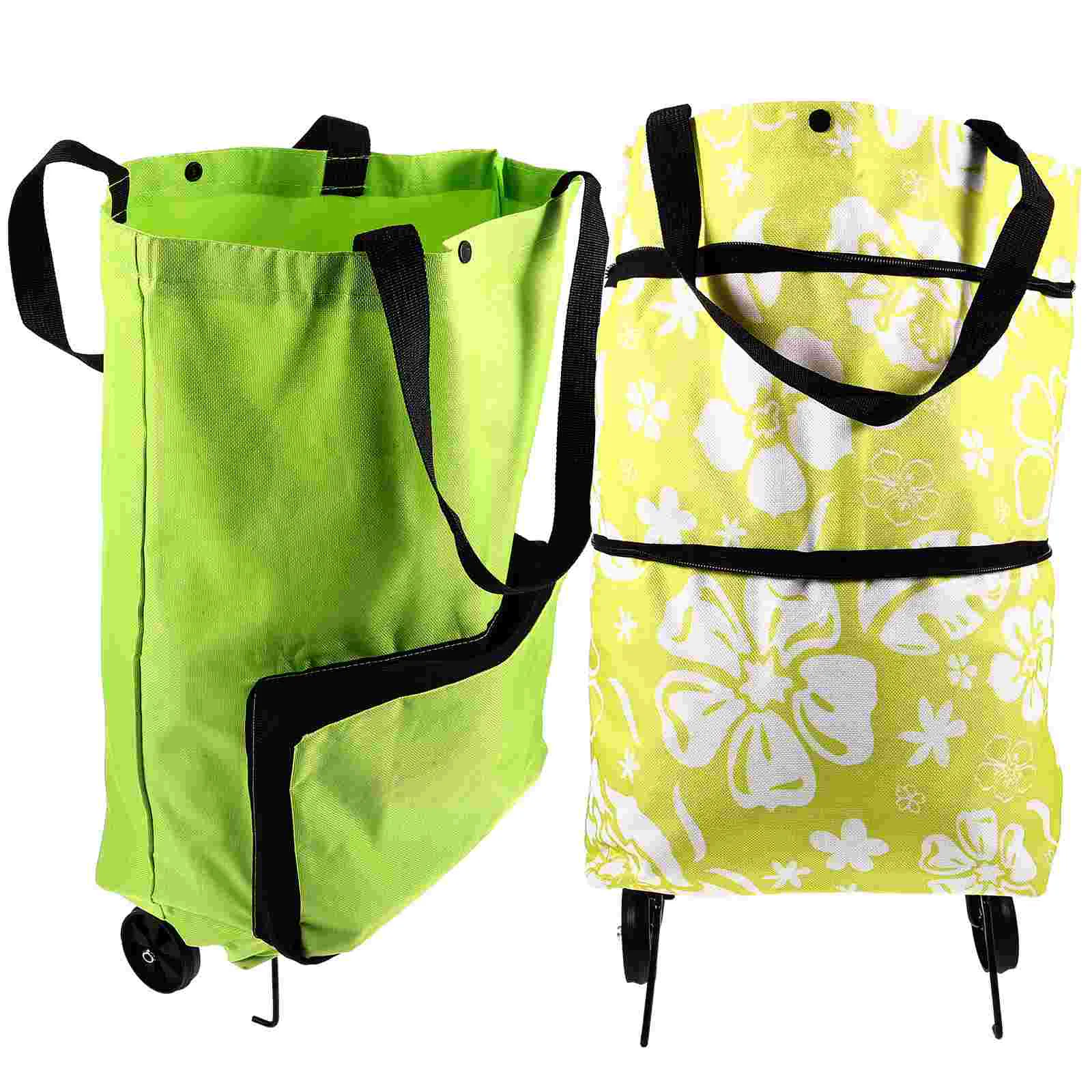 2Pcs Grocery Bag Collapsible Shopping Cart Shopping Bag with Wheels Shopping Trolley Pouch
2Pcs Grocery Bag Collapsible Shopping Cart Shopping Bag with Wheels Shopping Trolley Pouch