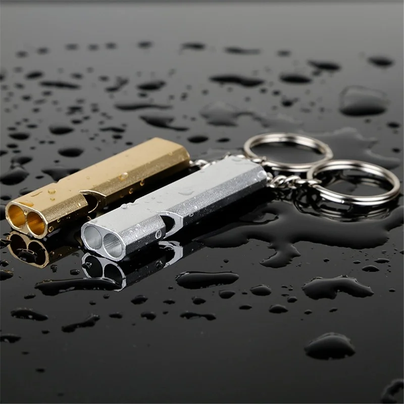 2 Pcs Outdoor Camping Survival Whistle High Decibel Double Tube Whistle Stainless Steel Keychain Emergency Multi-function Too
2 Pcs Outdoor Camping Survival Whistle High Decibel Double Tube Whistle Stainless Steel Keychain Emergency Multi-function Too