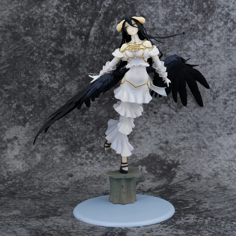 

28CM Overlord III Albedo So-Bin Ver. Anime Character Albedo PVC Action Figure Toy Overlord Statue Collectible Model Doll Gift
