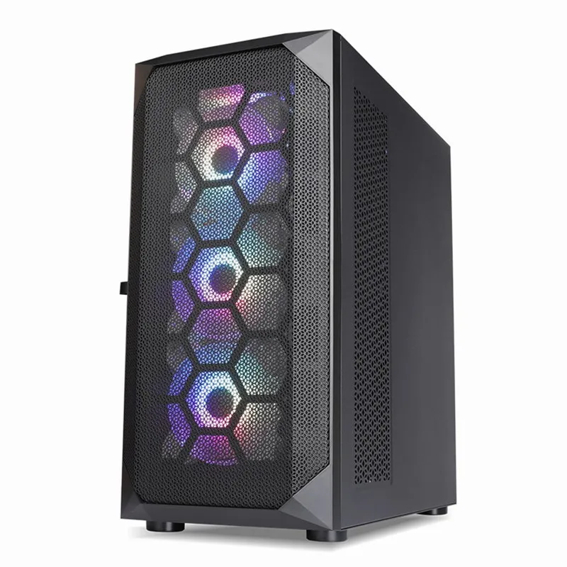 Hot Sale PC Gaming Computer Case Mesh Steel Cover Open Side Tempered Glass Hardware CPU Casing Computer Cabinet Case 
Hot Sale PC Gaming Computer Case Mesh Steel Cover Open Side Tempered Glass Hardware CPU Casing Computer Cabinet Case