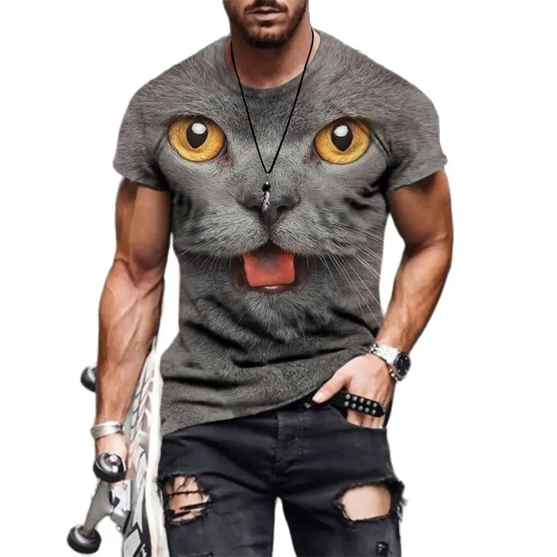 Fashion 3D Cat Printed Men's T-Shirt Summer 3D Owl Casual Short Sleeve O-Neck Top Men Clothing Tees Oversized T-Shirts
Fashion 3D Cat Printed Men's T-Shirt Summer 3D Owl Casual Short Sleeve O-Neck Top Men Clothing Tees Oversized T-Shirts