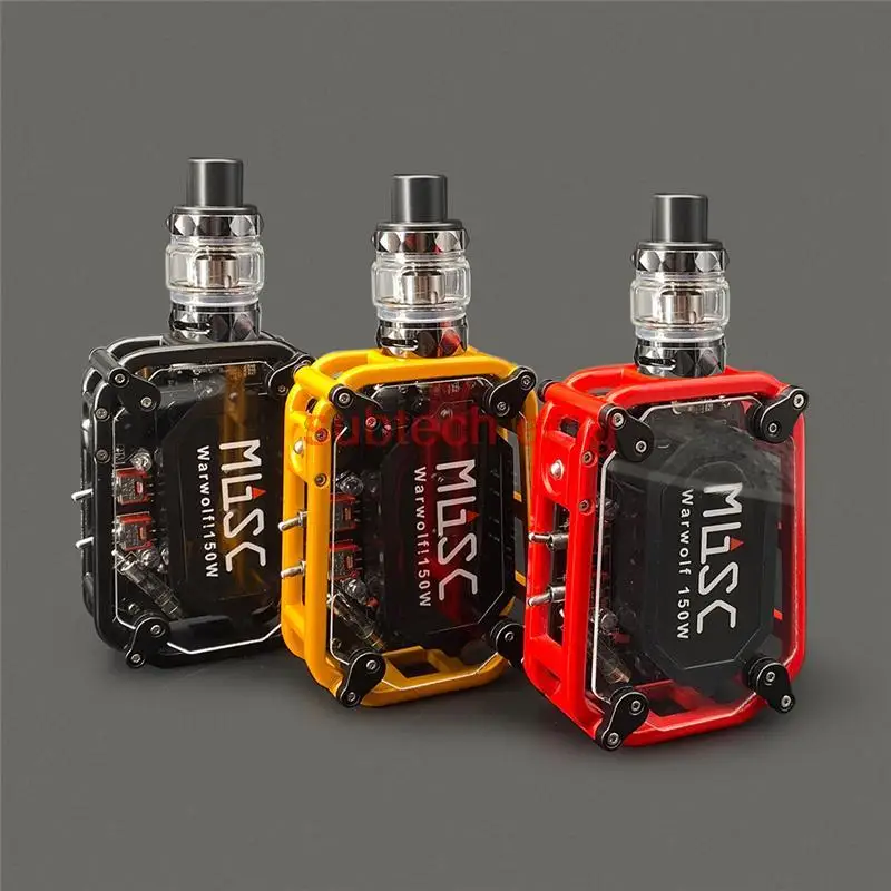 

Warwolf 150W Ecig Vape Pen Starter Kit Built-in 2200mAh Battery Box Mod Cool Flashing Light E Cigarette Vaper Vapor Vaporizer