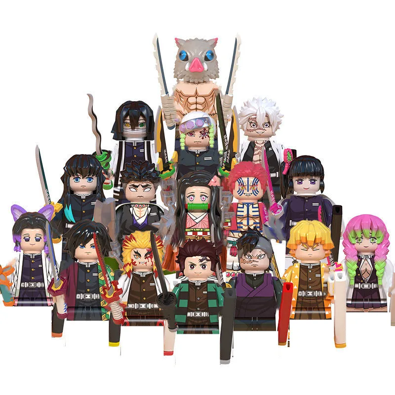Japanese Anime Demon Slayer Samurai Tanjirou Nezuko Kyoujurou Giyuu Mini Building Blocks Bricks Dolls Action Figure Birthday Toy
Japanese Anime Demon Slayer Samurai Tanjirou Nezuko Kyoujurou Giyuu Mini Building Blocks Bricks Dolls Action Figure Birthday Toy
