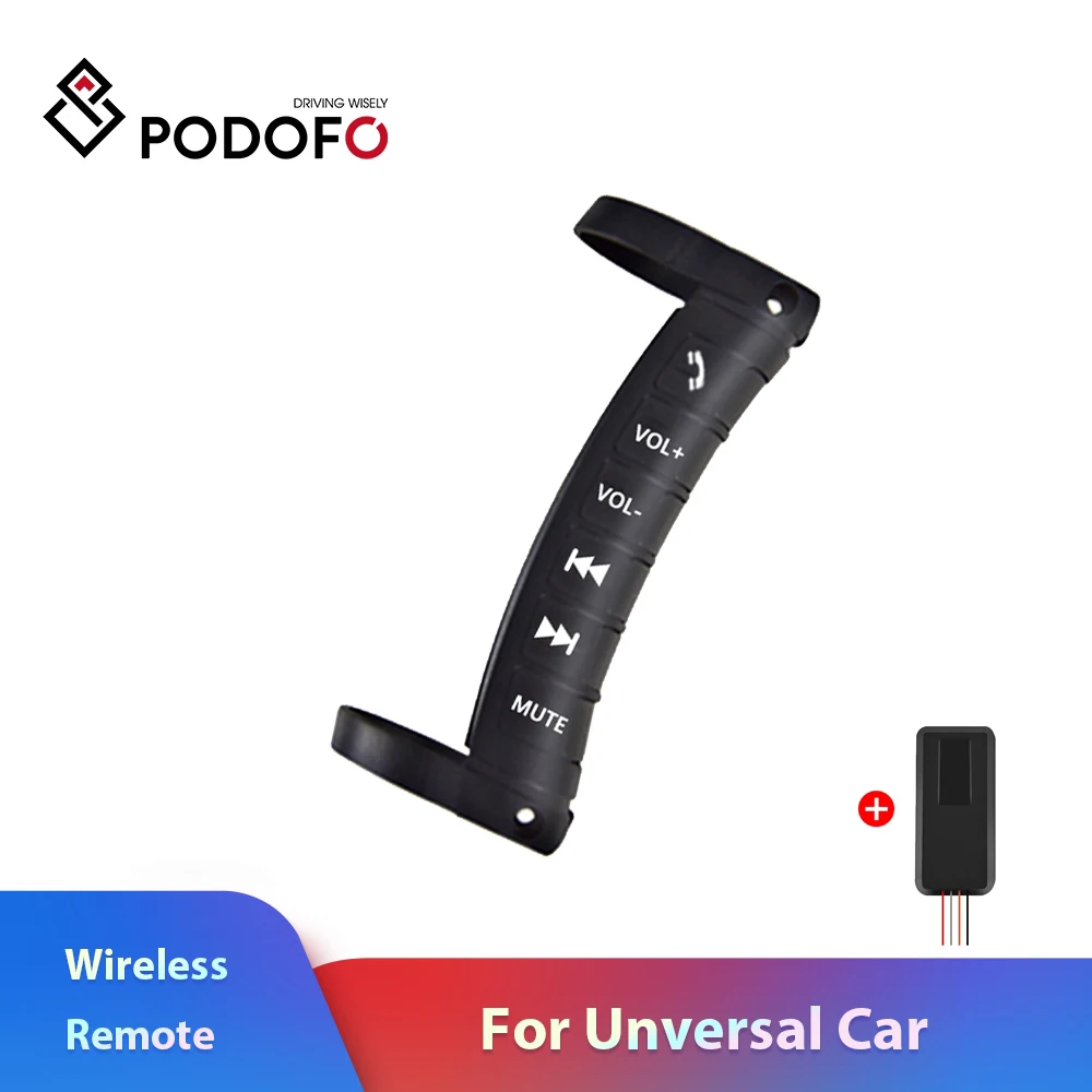 Podofo Universal Multi-function Car Steering Wheel Remote Controls for Control 2 DIN Android Radio DVD Player Wireless Bluetooth
Podofo Universal Multi-function Car Steering Wheel Remote Controls for Control 2 DIN Android Radio DVD Player Wireless Bluetooth