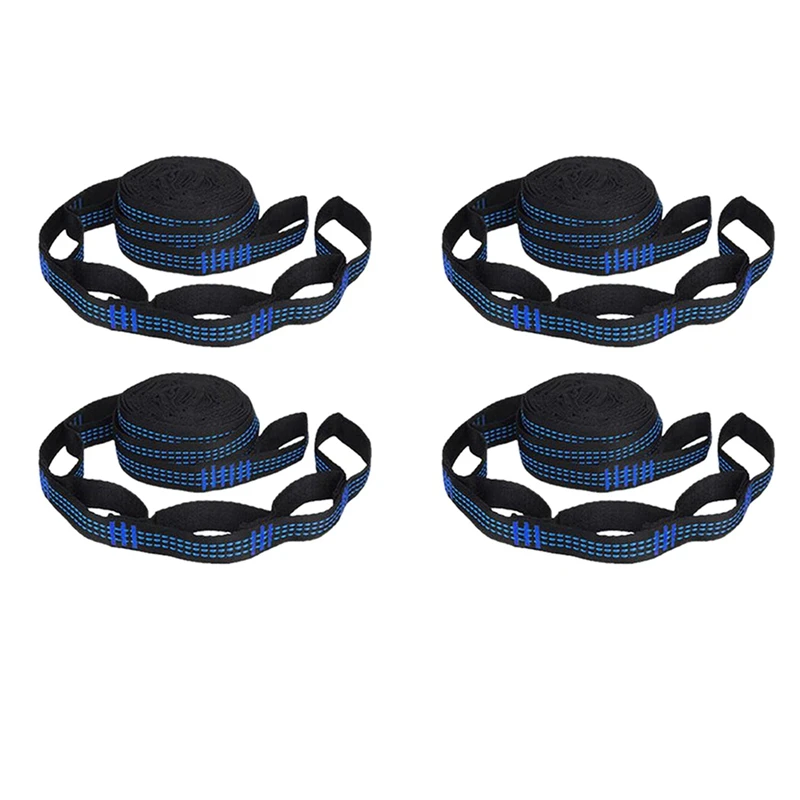 4 шт. 5-кольцевые подшипниковые ремни для гамака, усиленные полиэфирные ремни для дома и улицы, синий гамак 
4 шт. 5-кольцевые подшипниковые ремни для гамака, усиленные полиэфирные ремни для дома и улицы, синий гамак