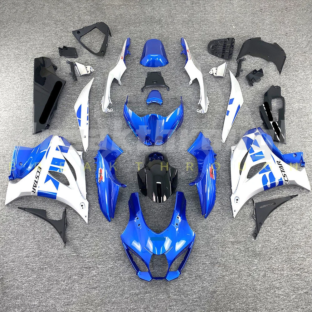 Suitable for Suzuki GSX-R1000 GSXR1000 2017-2021 motorcycle high-quality ABS injection molded blue silver body fairing
Suitable for Suzuki GSX-R1000 GSXR1000 2017-2021 motorcycle high-quality ABS injection molded blue silver body fairing