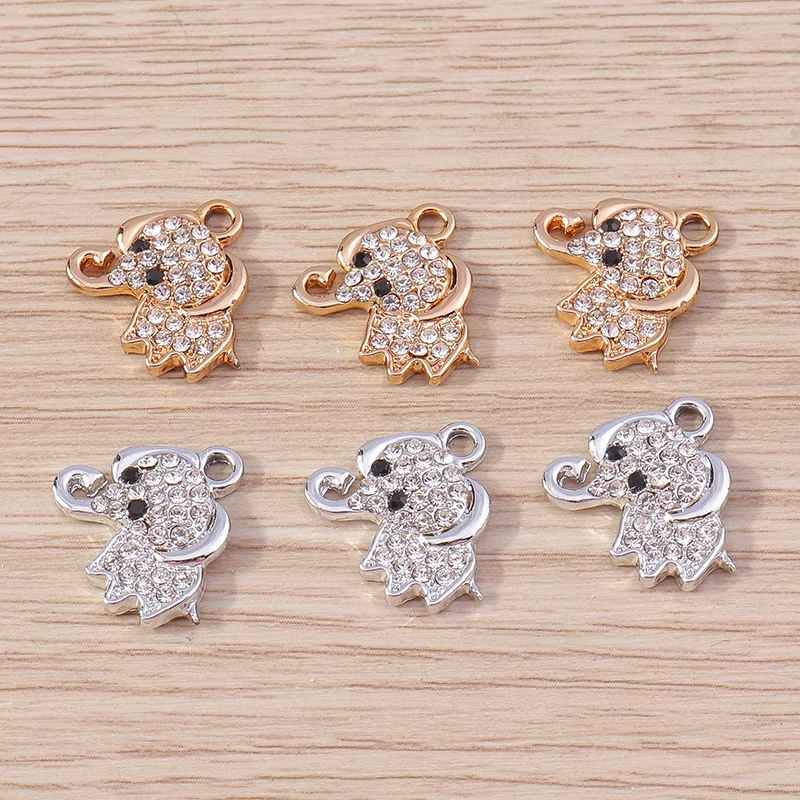 10pcs 15x16mm Cute Crystal Animal Elephant Charms Pendants for Jewelry Making DIY Drop Earrings Necklaces Handmade Crafts Supply
10pcs 15x16mm Cute Crystal Animal Elephant Charms Pendants for Jewelry Making DIY Drop Earrings Necklaces Handmade Crafts Supply