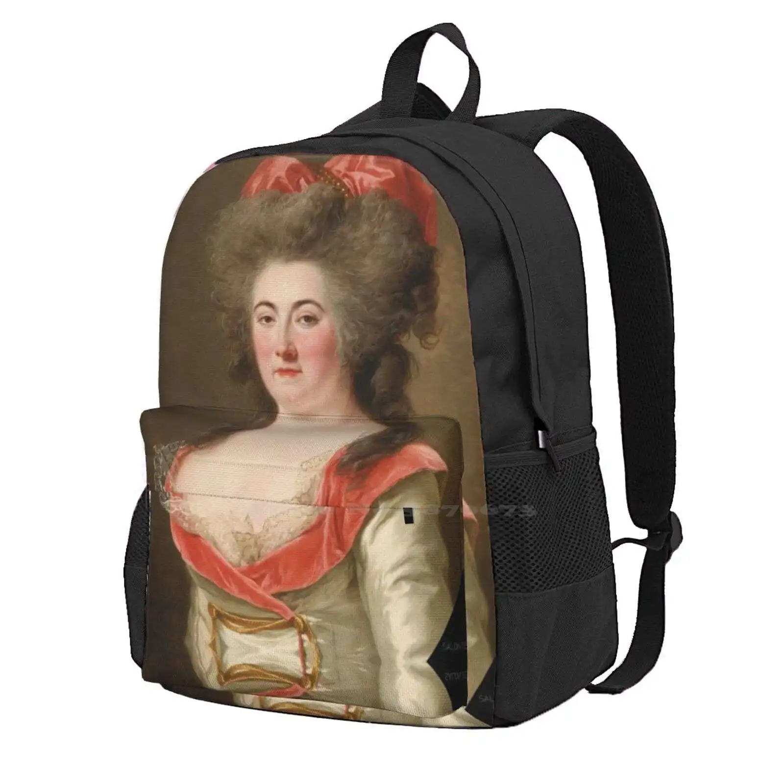 

Portrait Of A Lady ( 1786 )-AdélaDe Labille Guiard New Arrivals Unisex Bags Student Bag Backpack Art Detail Painting Detail