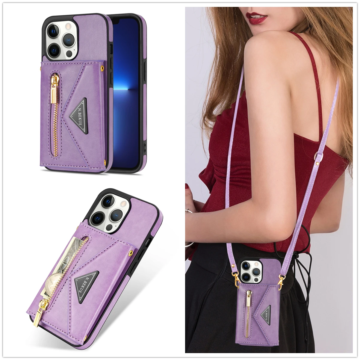 Кожаный чехол на молнии через плечо для IPhone 14 Plus 13 12 Mini 11 X XR XS Pro Max 7 8, Модный мягкий чехол-кошелек с ремешком
Кожаный чехол на молнии через плечо для IPhone 14 Plus 13 12 Mini 11 X XR XS Pro Max 7 8, Модный мягкий чехол-кошелек с ремешком