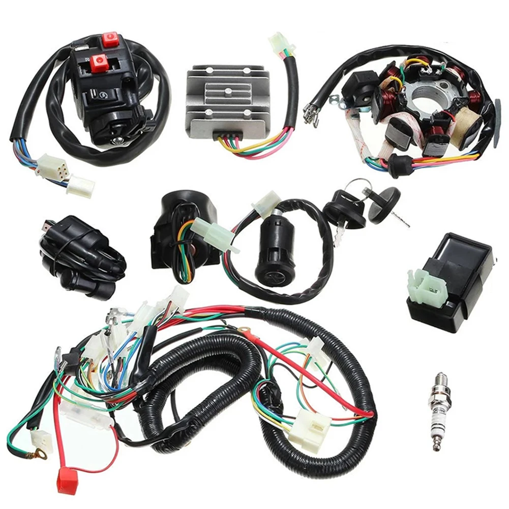 1set 125cc150cc 200cc 250cc Dirt Bike ATV CDI Wire Harness Stator Assembly Wiring Quad Wire Harness Twin Plug CDI Remote Choke
1set 125cc150cc 200cc 250cc Dirt Bike ATV CDI Wire Harness Stator Assembly Wiring Quad Wire Harness Twin Plug CDI Remote Choke