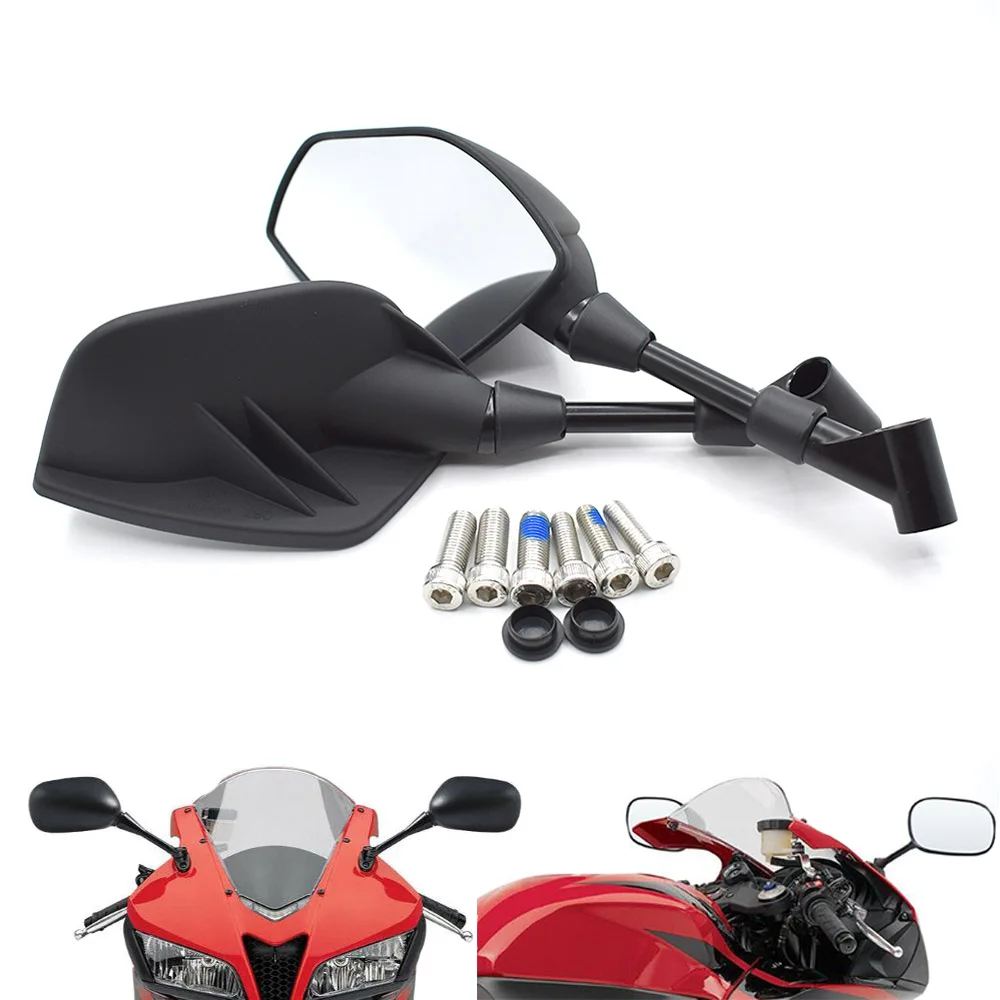 Universal black 8mm 10mm motorcycle rearview mirror side mirror for Honda VFR750/S VFR800/F VTR1000/F CBF1000 VF750/S
Universal black 8mm 10mm motorcycle rearview mirror side mirror for Honda VFR750/S VFR800/F VTR1000/F CBF1000 VF750/S