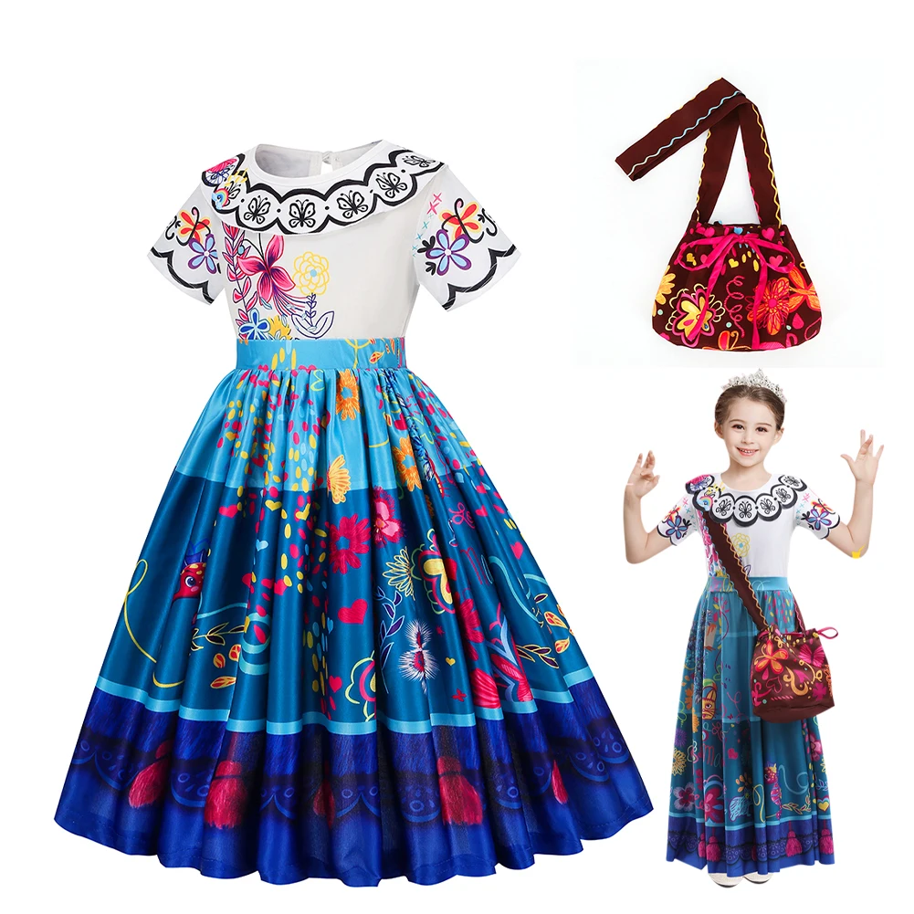 Girls Encanto Charm Dresses Carnival Summer New Children Princess Mirabel Dress Birthday Party Madrigal Costume Kids Prom Gowns
Girls Encanto Charm Dresses Carnival Summer New Children Princess Mirabel Dress Birthday Party Madrigal Costume Kids Prom Gowns