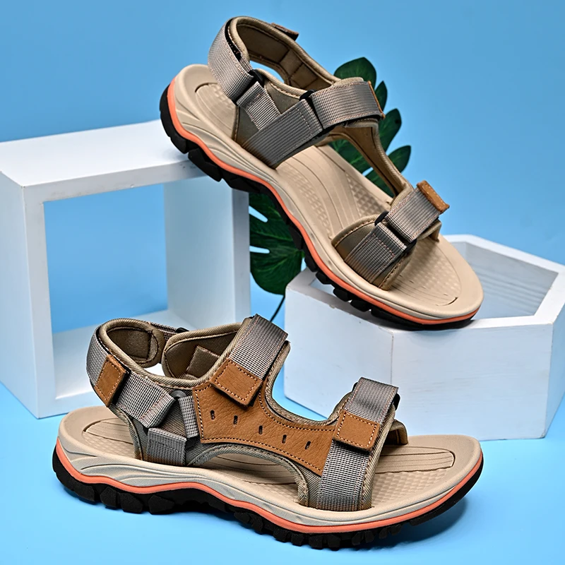 Large Size 38-47 Men's Sandals Summer Sandals Handmade Outdoor Classics Men Rome Footwear Breathable Upstream Water Slippers
Large Size 38-47 Men's Sandals Summer Sandals Handmade Outdoor Classics Men Rome Footwear Breathable Upstream Water Slippers