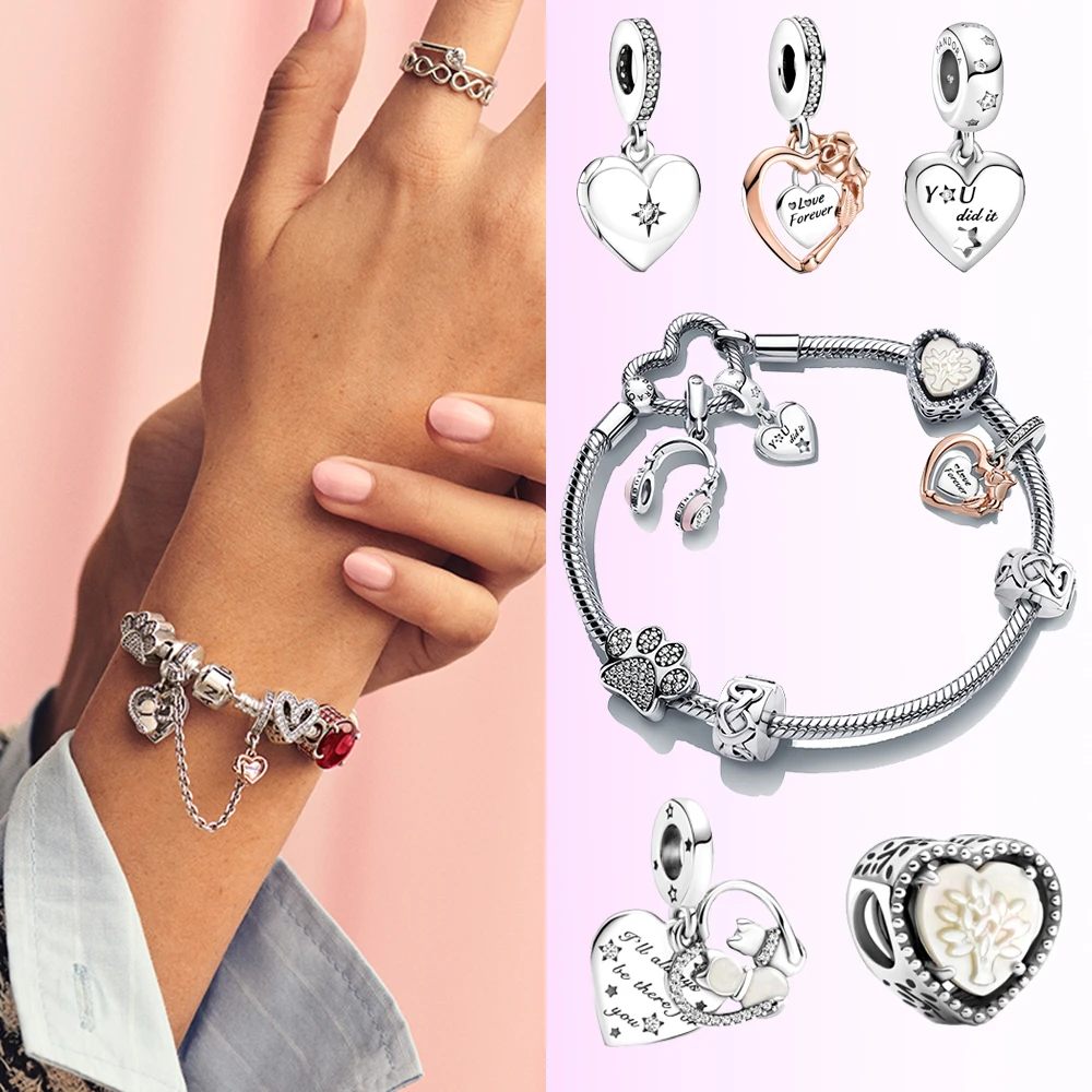 2022 Hot 100% 925 Sterling Silver Love Heart Bracelets Fit Original Pandora DIY Feminino Charms Beadeds Accessories Beads Plata
2022 Hot 100% 925 Sterling Silver Love Heart Bracelets Fit Original Pandora DIY Feminino Charms Beadeds Accessories Beads Plata