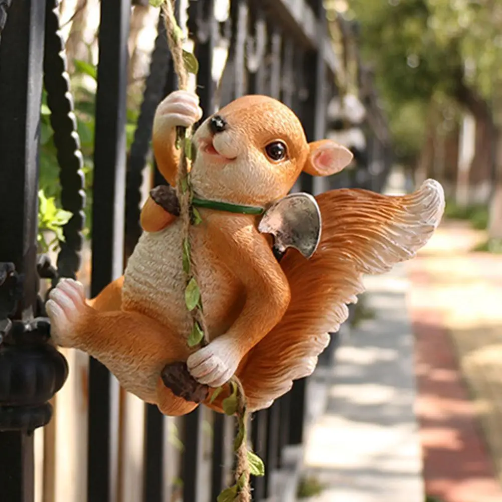 Garden Statue Swing Bunny Figurines Indoor Outdoor Cute Hanging Rabbit Squirrel Sculpture Ornament Fence Landscape Decoration
Garden Statue Swing Bunny Figurines Indoor Outdoor Cute Hanging Rabbit Squirrel Sculpture Ornament Fence Landscape Decoration