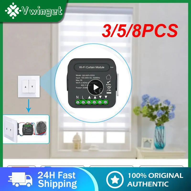 3/5/8PCS Bk Dual Mode Wireless Curtain Switch 3a Mini Switch Module Remote Control Wifi Switch Breaker Tuya Switch
3/5/8PCS Bk Dual Mode Wireless Curtain Switch 3a Mini Switch Module Remote Control Wifi Switch Breaker Tuya Switch
