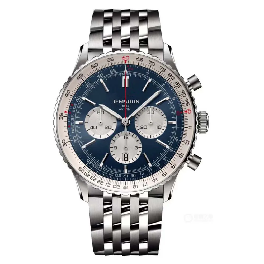 

2023 Luxury Original Brand Men's Watch Navitimer B01 Fashion Business Timepiece 44MM Automatic Date Quartz Clock with