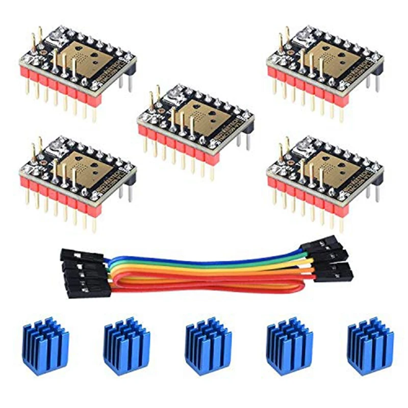 Драйвер BIGTREETECH TMC2209 V1.2 для шагового двигателя, бесшумная деталь для 3D-принтера с радиатором для SKR 2/Octopus V1.2/SKR V1.4 Turbo
Драйвер BIGTREETECH TMC2209 V1.2 для шагового двигателя, бесшумная деталь для 3D-принтера с радиатором для SKR 2/Octopus V1.2/SKR V1.4 Turbo