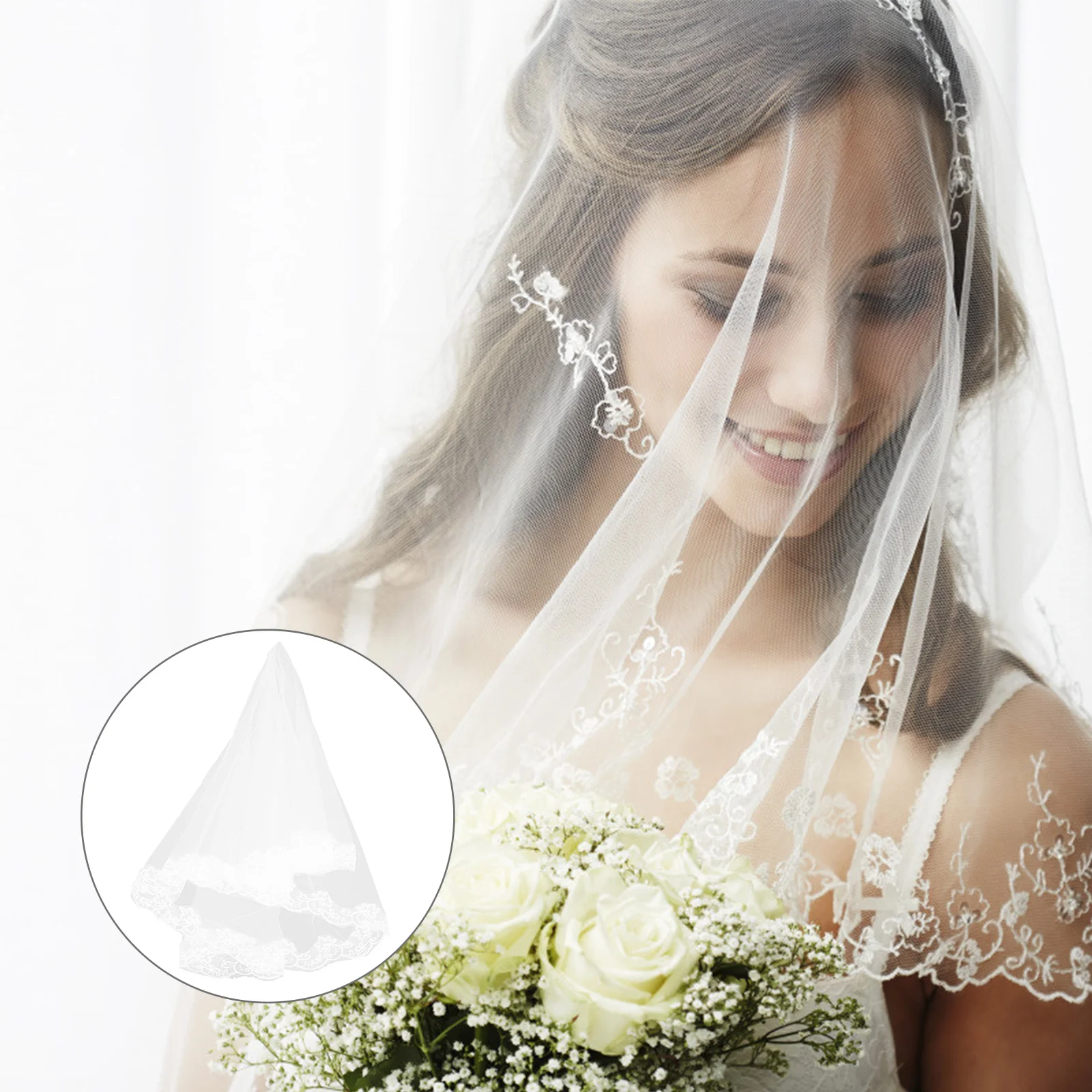 Veil Wedding Bridal Lace Veils Hair Applique Headdress Women Trim Vintage Short Accessory Party Bachelorette Shoulder Pieces
Veil Wedding Bridal Lace Veils Hair Applique Headdress Women Trim Vintage Short Accessory Party Bachelorette Shoulder Pieces