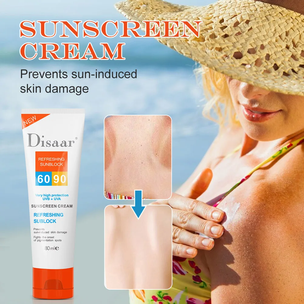SPF60 Face Sunscreen Cream Isolation Lotion UV Protection Sunscreen Lotion Refreshing Sunblock Whitening Moisturizing Cream
SPF60 Face Sunscreen Cream Isolation Lotion UV Protection Sunscreen Lotion Refreshing Sunblock Whitening Moisturizing Cream