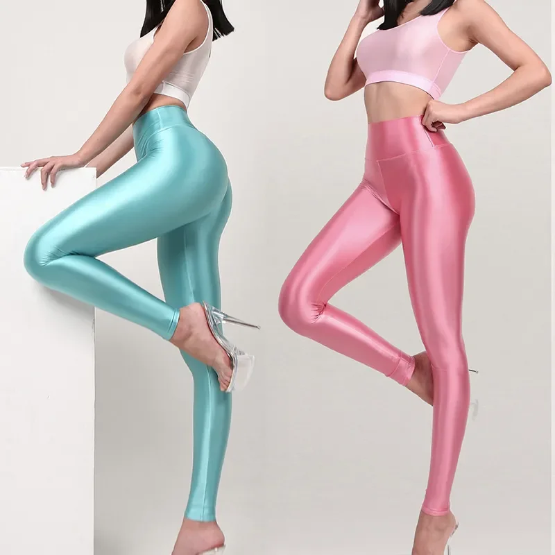 Sexy Tight Satin Glossy Leggings Silk High Waist Yoga Sports Pants Leggings Plus Size Sport Women Bottoms
Sexy Tight Satin Glossy Leggings Silk High Waist Yoga Sports Pants Leggings Plus Size Sport Women Bottoms