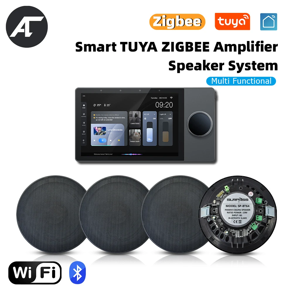 Умный настенный усилитель TUYA, Wi-Fi, домашний кинотеатр, звуковая система, Bluetooth, Hi-Fi стерео, встроенные потолочные колонки класса D для отелей
Умный настенный усилитель TUYA, Wi-Fi, домашний кинотеатр, звуковая система, Bluetooth, Hi-Fi стерео, встроенные потолочные колонки класса D для отелей