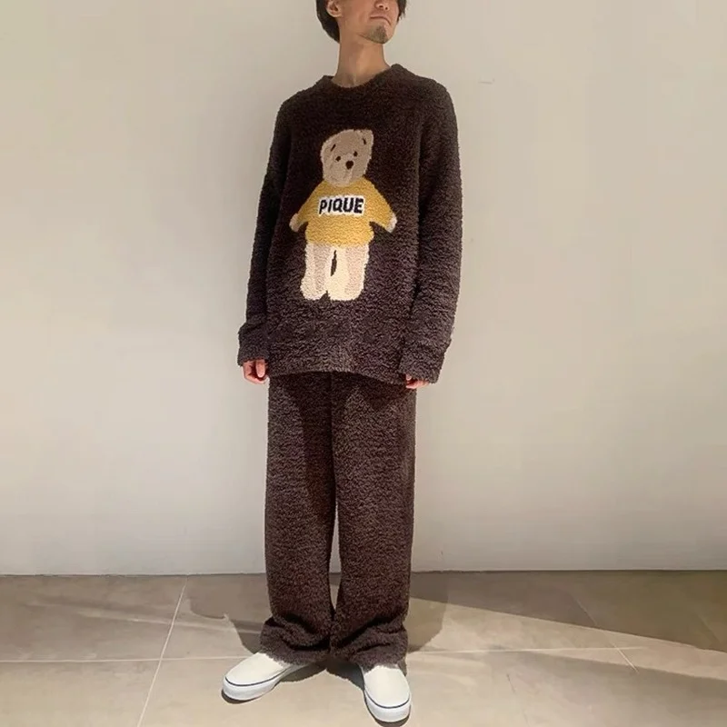 Home wear Couple Kawaii Pajamas Women's Warm Ladies Sleep Lounge Flannel Underwear Kids Room Wear HOME VIBES
Home wear Couple Kawaii Pajamas Women's Warm Ladies Sleep Lounge Flannel Underwear Kids Room Wear HOME VIBES