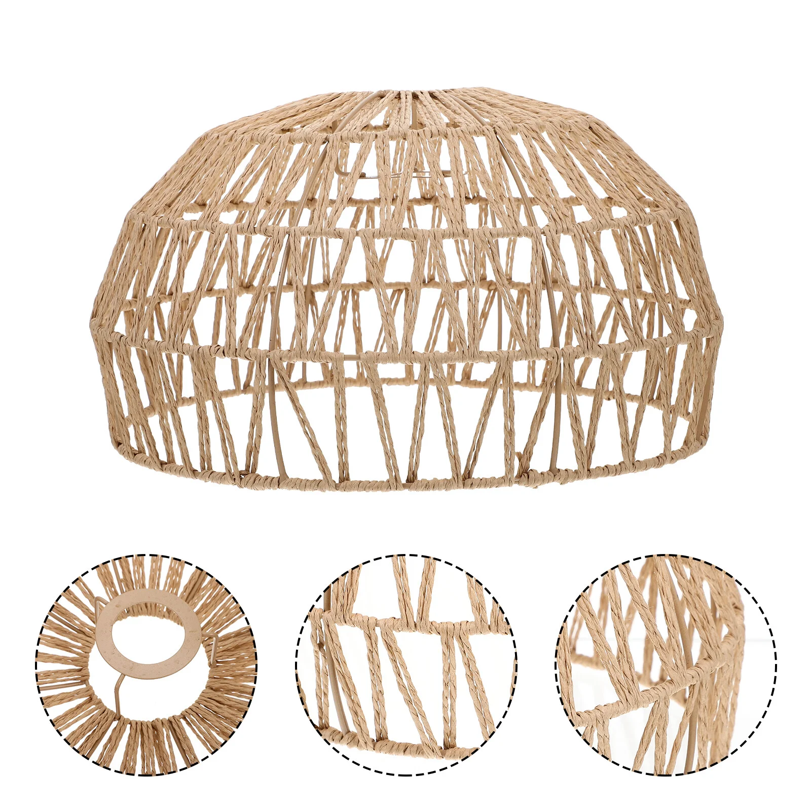 Lamp Holder Accessory Retro Lampshade Chimney Restaurant Ceiling Light Cover Simulation Rattan Festival Pendant
Lamp Holder Accessory Retro Lampshade Chimney Restaurant Ceiling Light Cover Simulation Rattan Festival Pendant