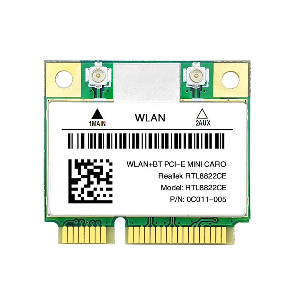 RTL8822CE/RTL8821CE 867 Мбит/с 2,4 ГГц/5 ГГц Двухдиапазонная беспроводная сетевая карта mini PCIe Bluetooth-совместимость 5.0 Поддержка Windows 10/11
RTL8822CE/RTL8821CE 867 Мбит/с 2,4 ГГц/5 ГГц Двухдиапазонная беспроводная сетевая карта mini PCIe Bluetooth-совместимость 5.0 Поддержка Windows 10/11