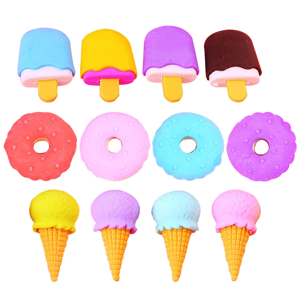 12Pcs Delicate Erasers Portable Kids Erasers Dessert Shaped Erasers Student Accessory
12Pcs Delicate Erasers Portable Kids Erasers Dessert Shaped Erasers Student Accessory