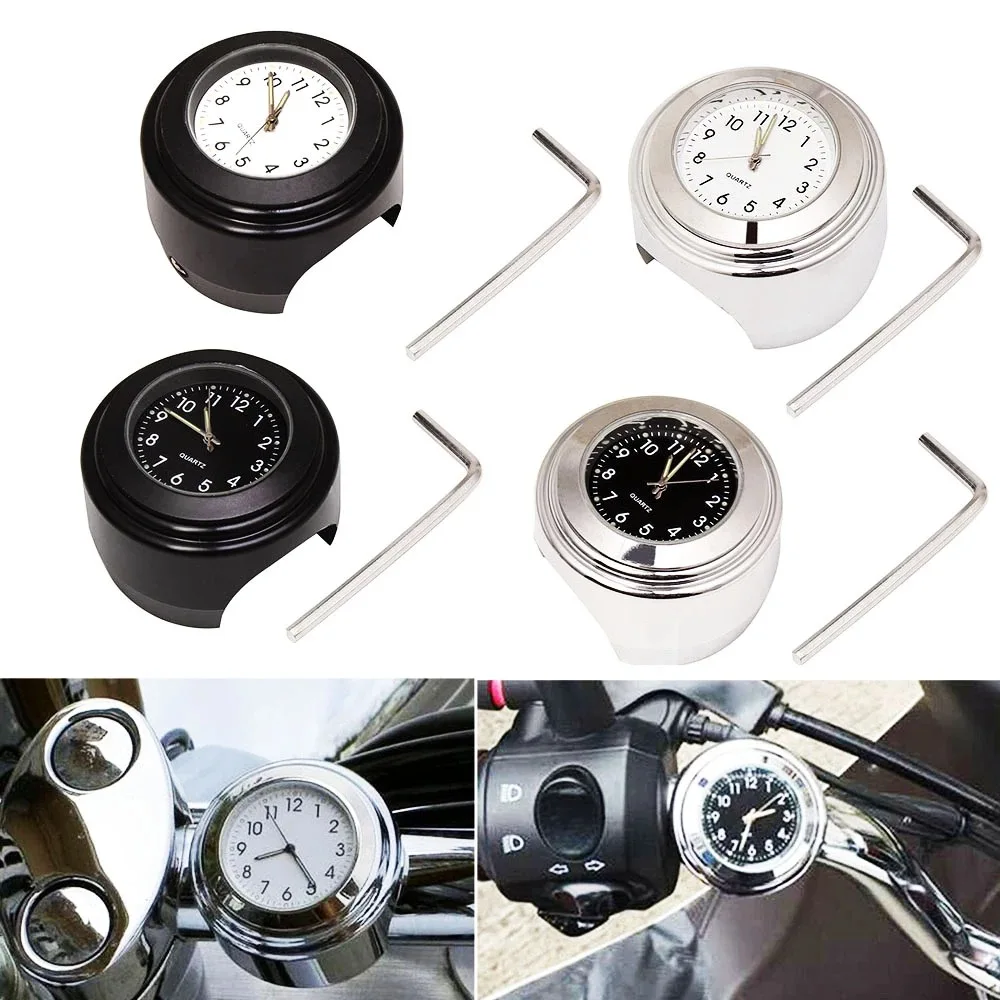Universal 7/8" Waterproof Chrome Motorcycle Bike Handlebar Mount Quartz Clock Watch Aluminum Luminous Clock Moto Black Accessori
Universal 7/8" Waterproof Chrome Motorcycle Bike Handlebar Mount Quartz Clock Watch Aluminum Luminous Clock Moto Black Accessori