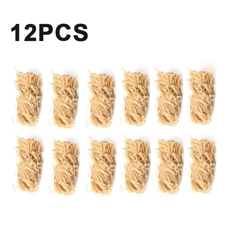 

Fire Starters For Campfires 12 PCS Wood Wool Firelighters Charcoal BBQs Fire Pits Wood Stoves Log Burners Barbecue And Camping