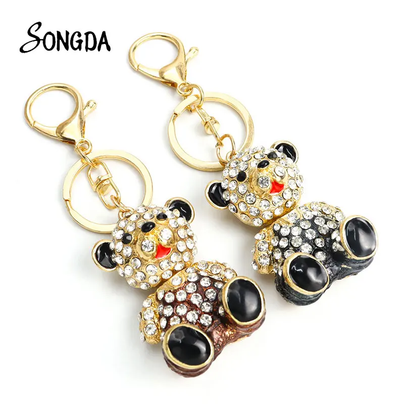SONGDA Enamel Cartoon Bear Keychain Rhinestone Inlaid Pendant Keychains Zinc Alloy Key Holder Crystal Jewelry Accessories Gift
SONGDA Enamel Cartoon Bear Keychain Rhinestone Inlaid Pendant Keychains Zinc Alloy Key Holder Crystal Jewelry Accessories Gift