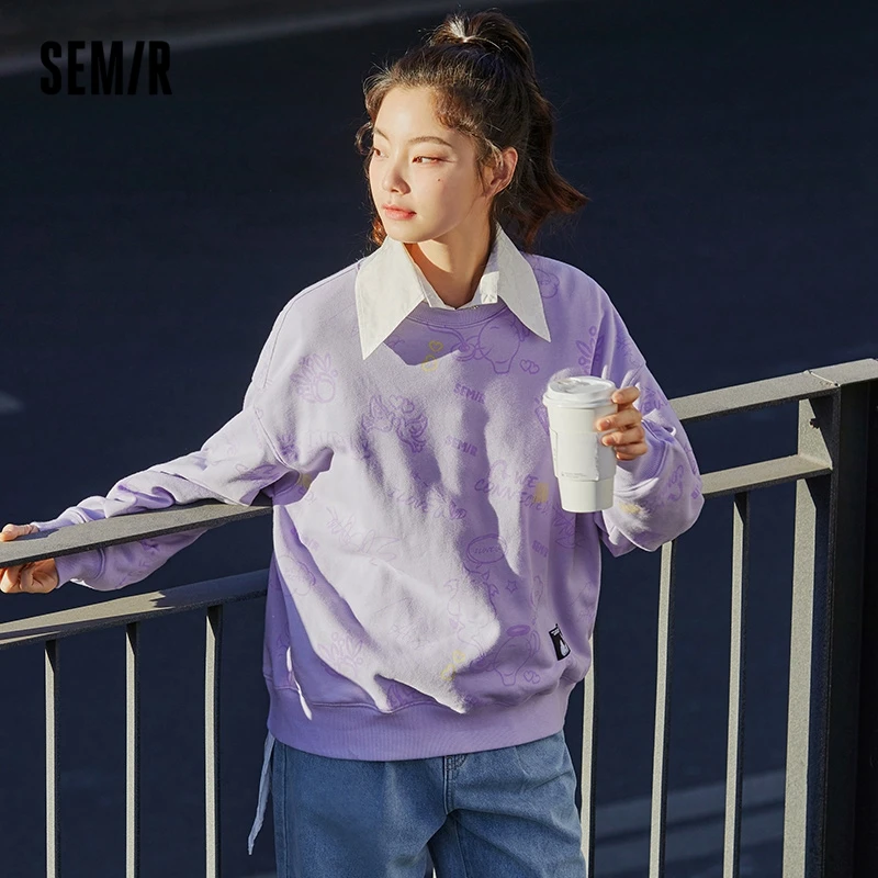 SEMIR Sweatshirt Women Full Print Cute Oversize Pullover 2022 New Shoulder-Shoulder Spring Clothing Niche Hoodies
SEMIR Sweatshirt Women Full Print Cute Oversize Pullover 2022 New Shoulder-Shoulder Spring Clothing Niche Hoodies