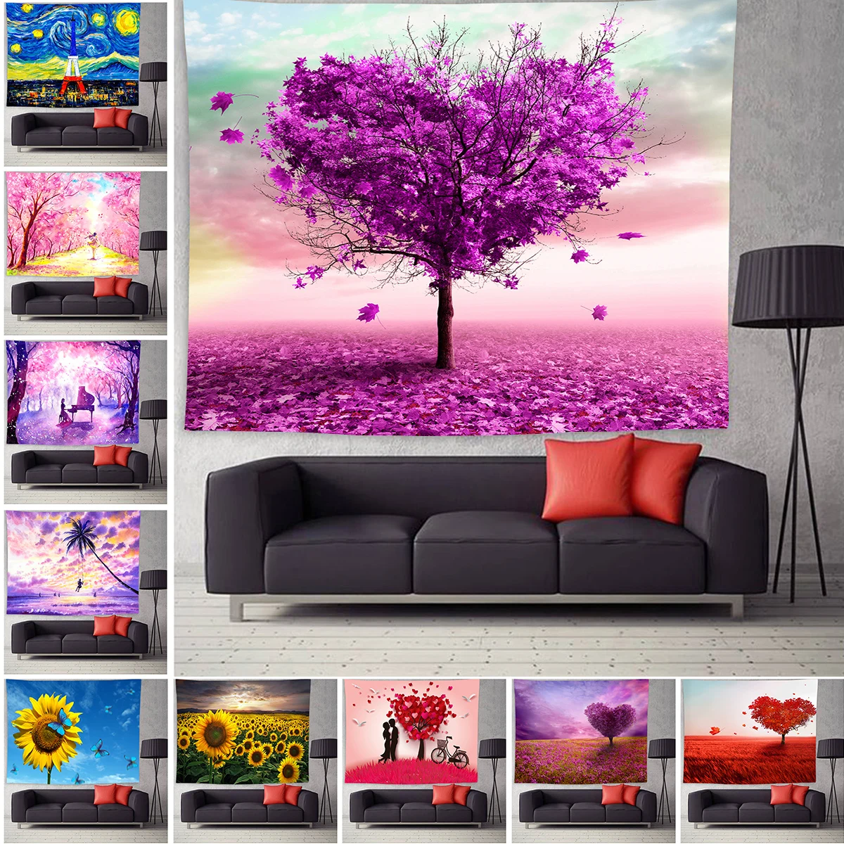 Flower Tapestry Wall Hanging Psychedelic Art Tapestries Sunflower Printed Aesthetic Garden Room Decor Tapestry Women Yoga Carpet
Flower Tapestry Wall Hanging Psychedelic Art Tapestries Sunflower Printed Aesthetic Garden Room Decor Tapestry Women Yoga Carpet