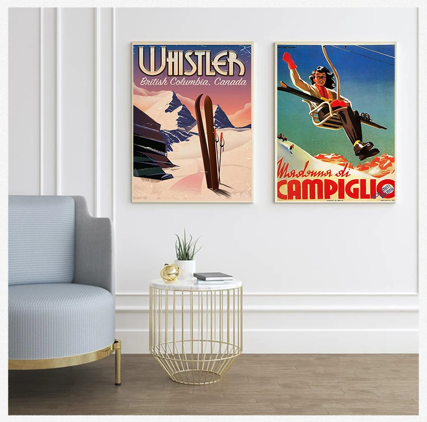 Wall Kraft Posters Coated Wall Stickers Home Decoration Pictures Gift Retro Ski in America Canvas Painting Skiing Vintage
Wall Kraft Posters Coated Wall Stickers Home Decoration Pictures Gift Retro Ski in America Canvas Painting Skiing Vintage