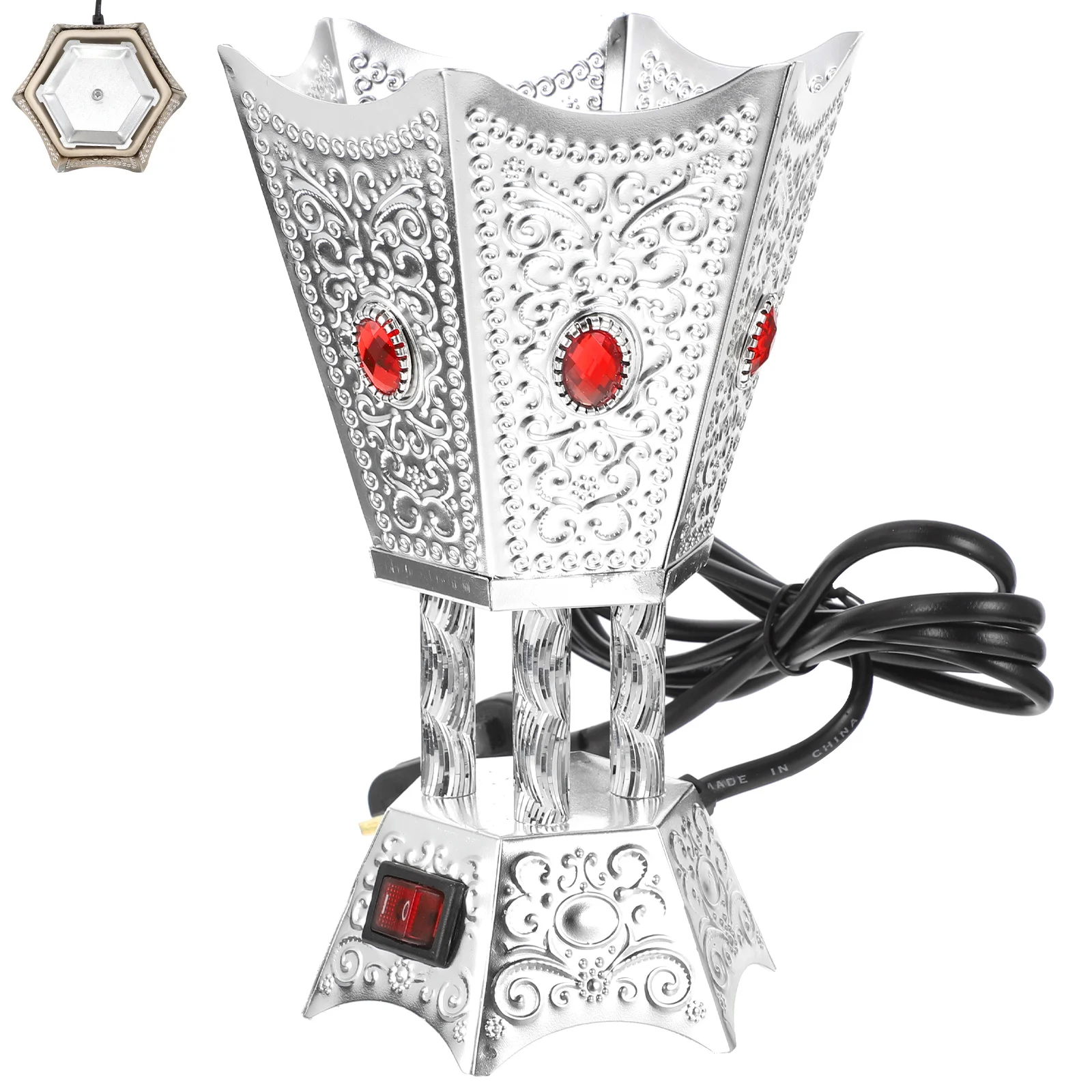 Arab Plug-in Burner Light House Decorations Home Iron Decorative Burners Bakhoor electric
Arab Plug-in Burner Light House Decorations Home Iron Decorative Burners Bakhoor electric